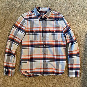 Flannel Long Sleeve Button Down North Face M